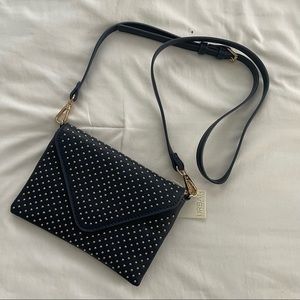 Navy Blue and Gold Purse